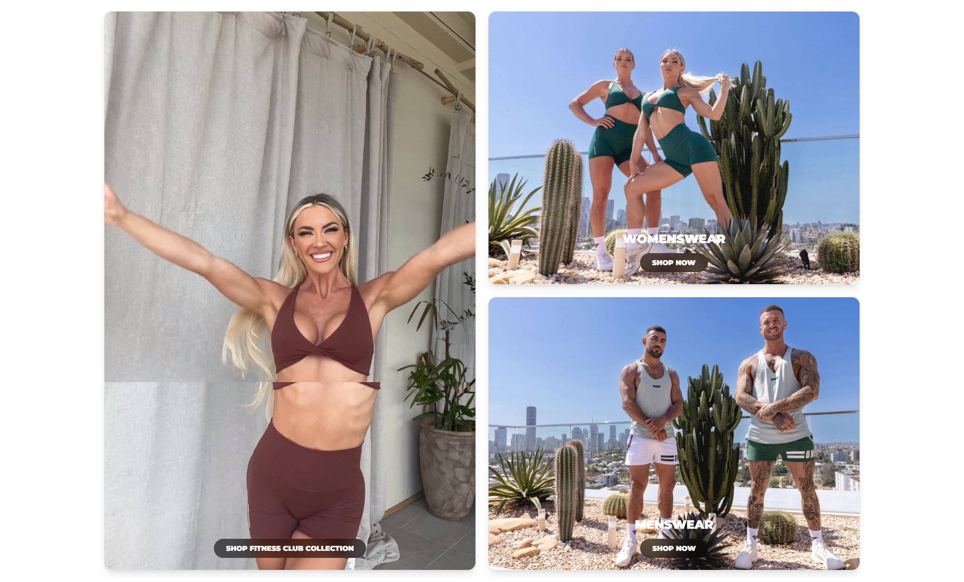 Homepage Three Blocks