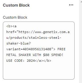 Announcement Bar Schema