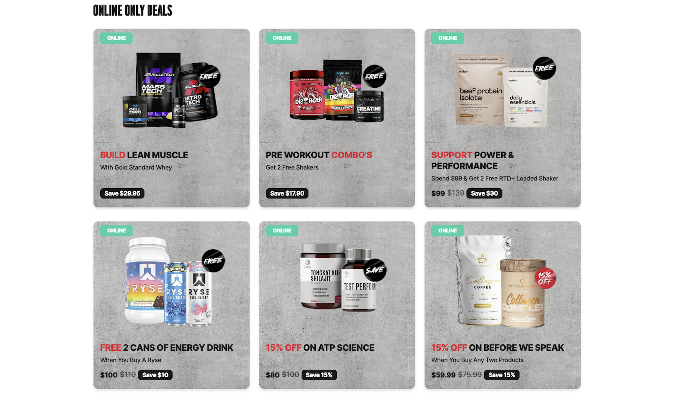 Deals Slider Grid