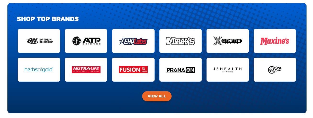 Shop By Brands Section Preview