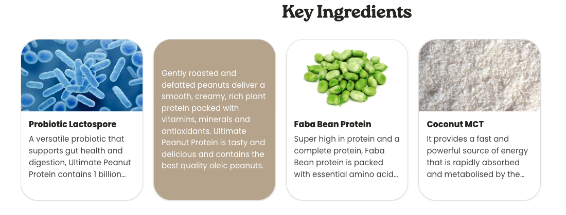 Product Key Ingredients
