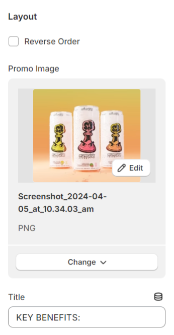 Promo image content schema