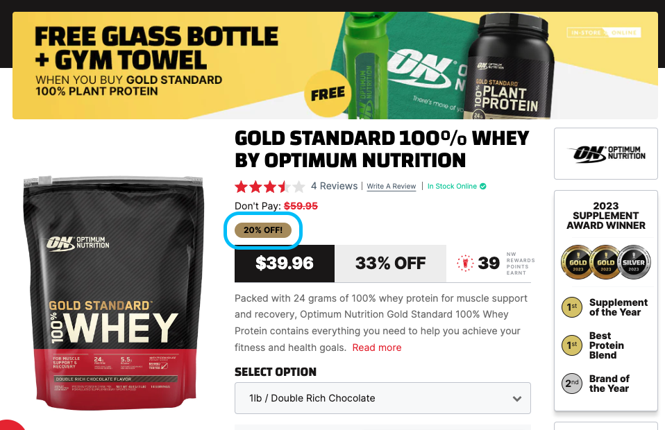 Promo sales badge preview