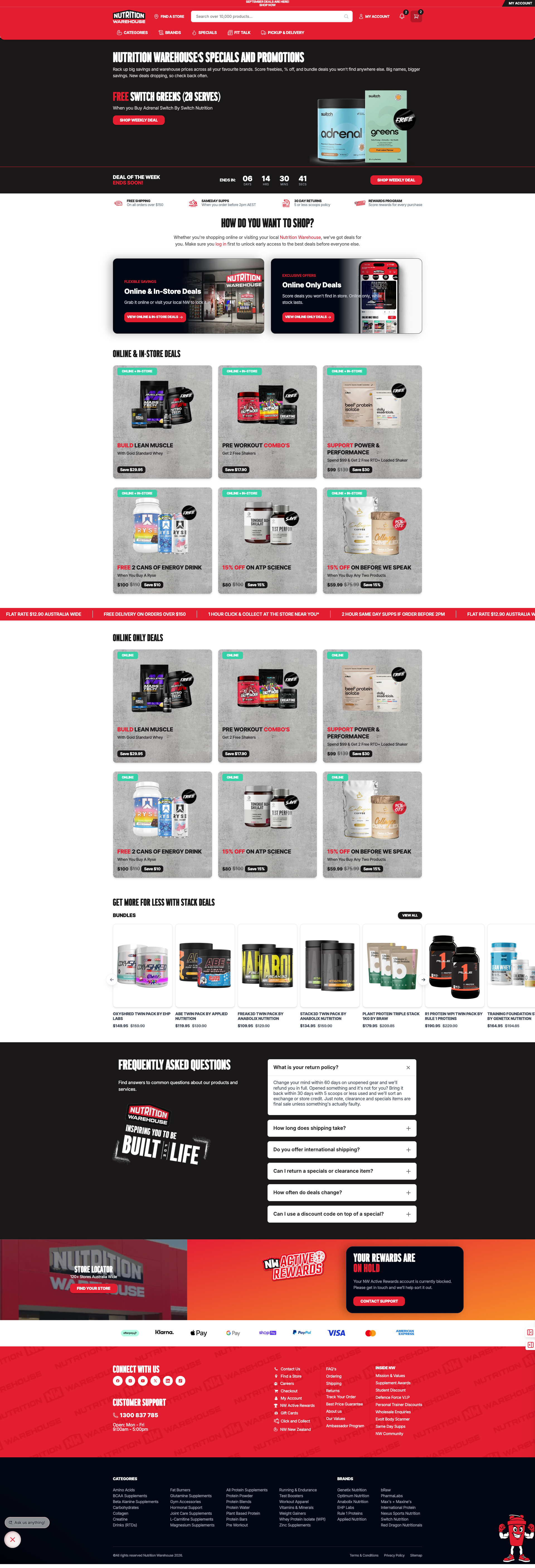 Specials Page